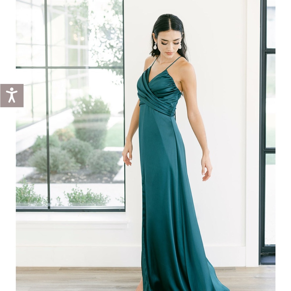 Revelry Nayeli dress. Size 8. Unaltered and never worn. Color is satin black